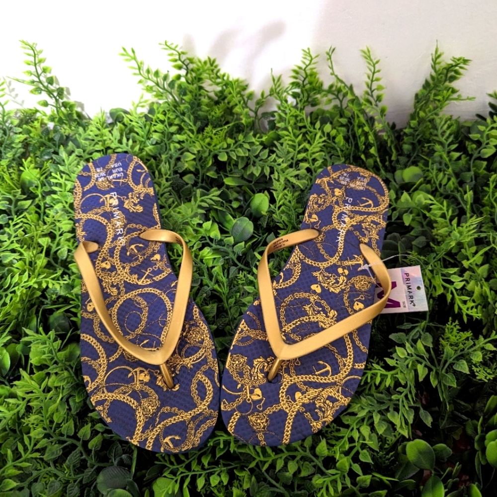 PRIMARK ⛓️ Chain Link ⛓️ Flip Flops